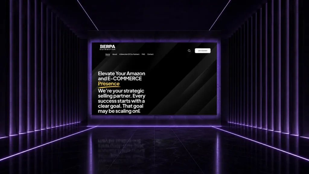 Berpa Distribution web sitesi tasarımı