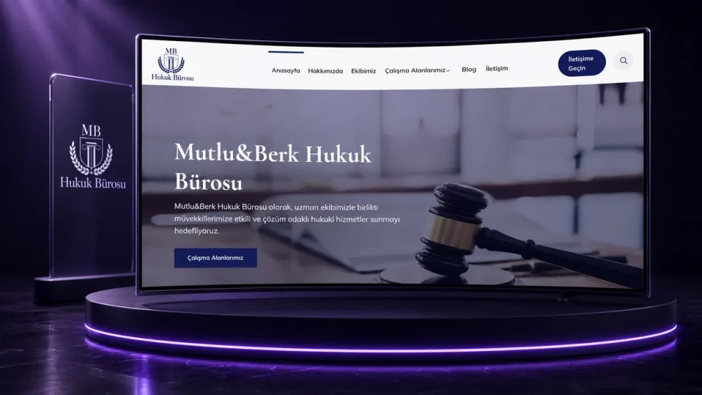 MB Hukuk Bürosu web sitesi tasarımı