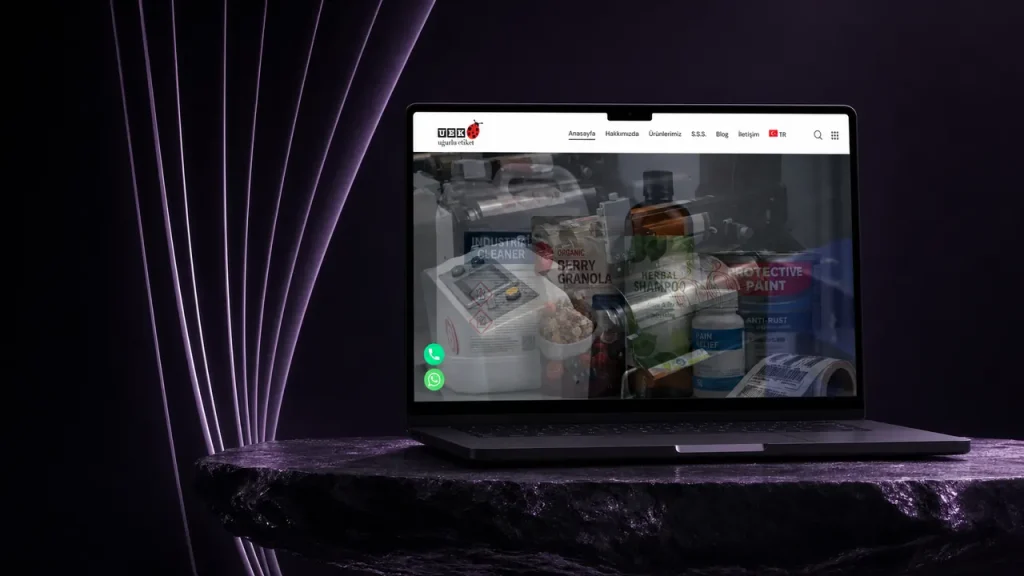 Uğurlu Etiket web sitesi tasarımı